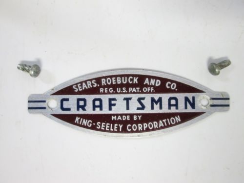 Sears Craftsman Small Tool Box Badge Chest Cabinet Emblem Decal Sticker Logo 