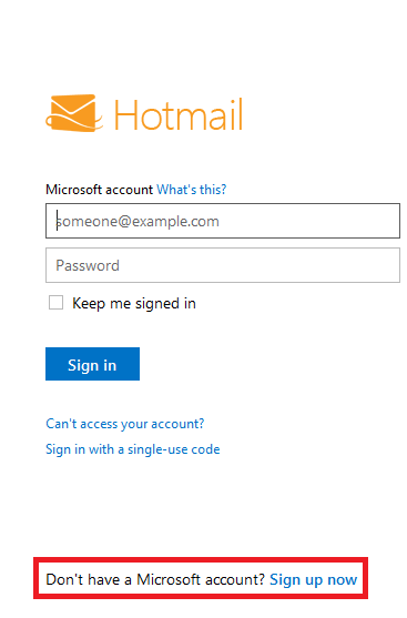 Account hotmail login How to