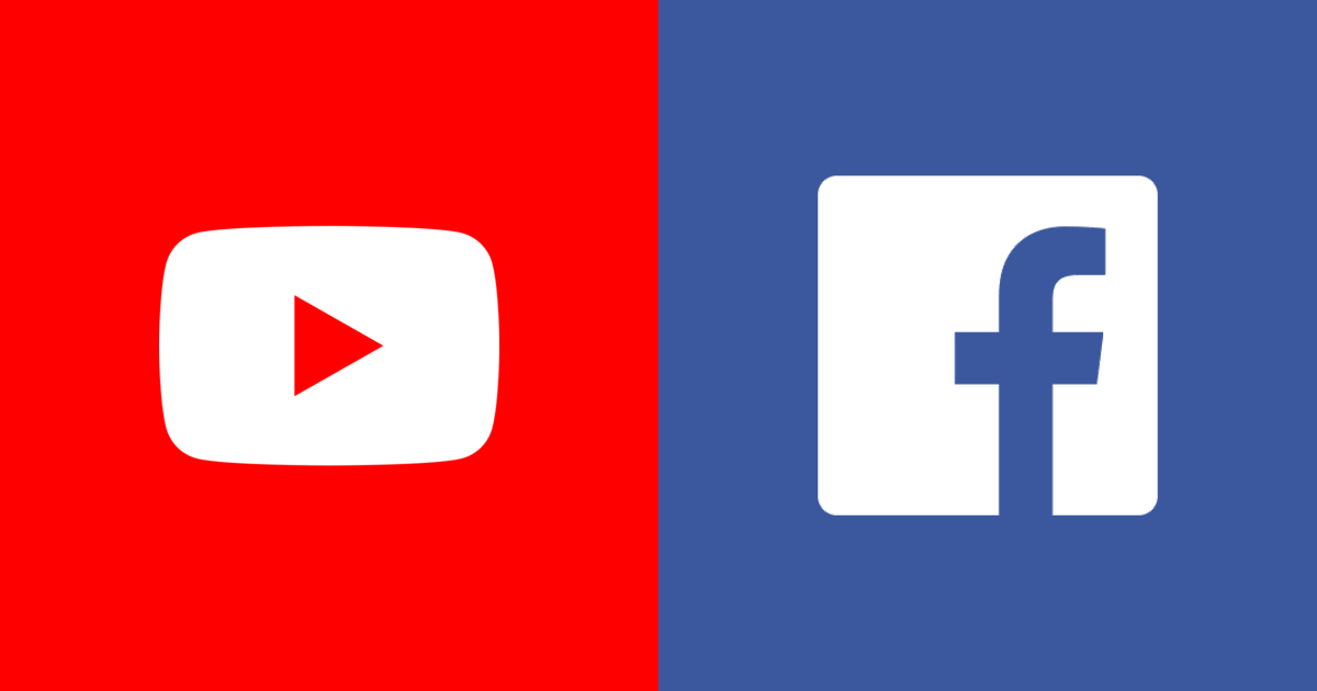 Image result for facebook and youtube logo