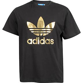 Adidas Shirt Gold Logos - adidas golden t shirt roblox