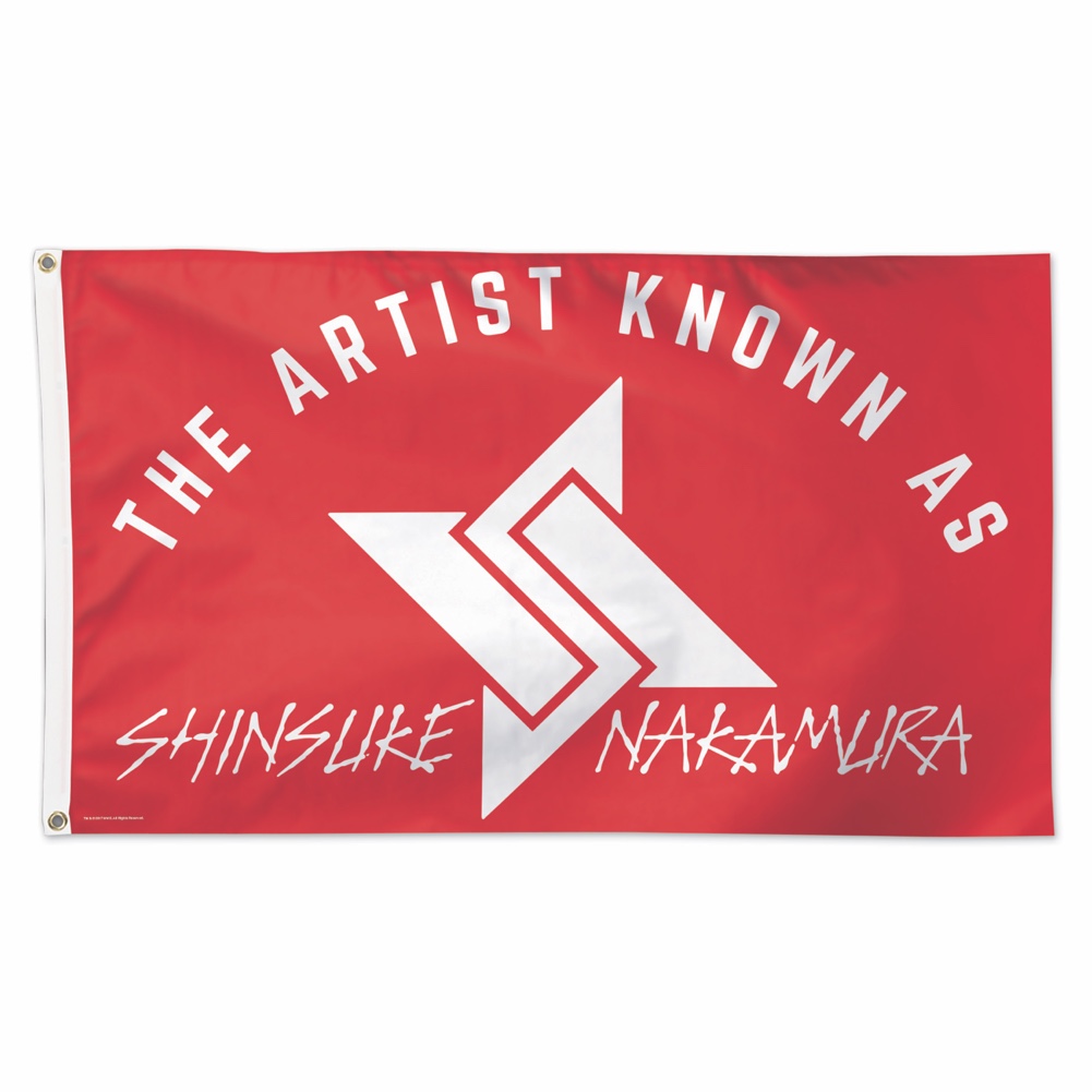 Shinsuke Nakamura 3 x 5 Logo Flag, WWE US. shop.wwe.com. 