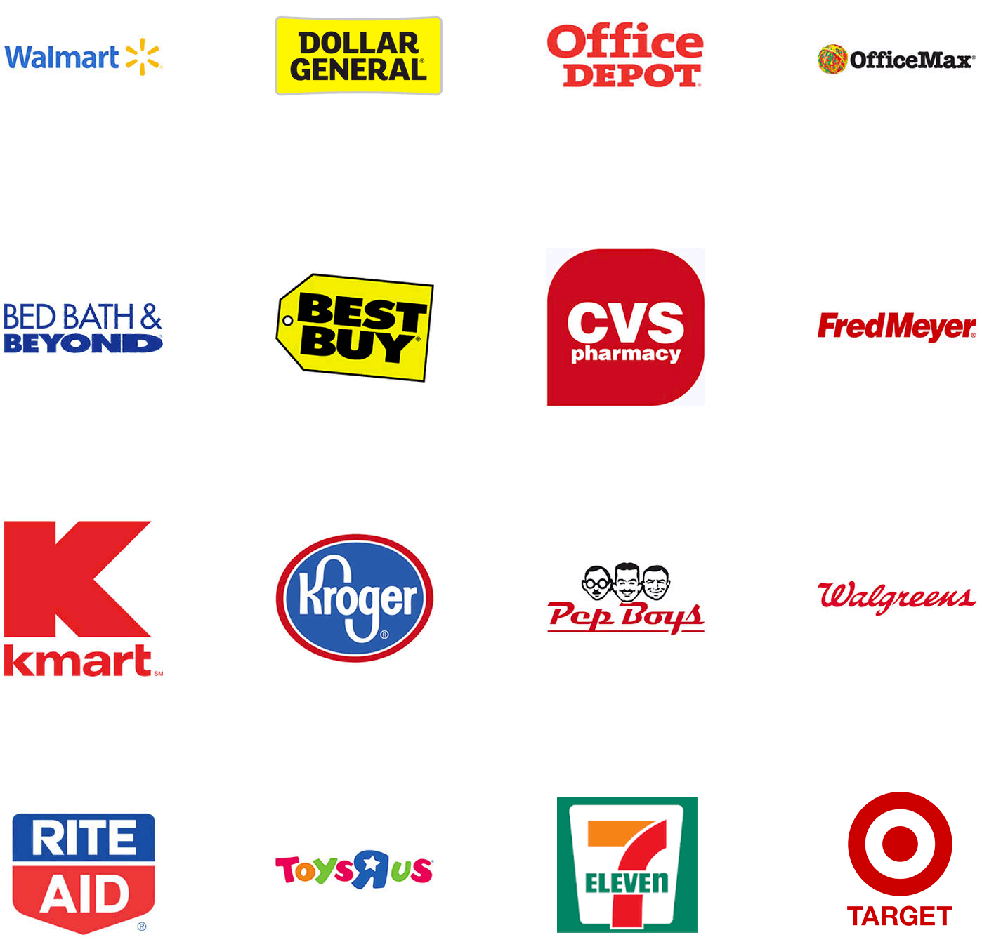 Famous Retail Logos