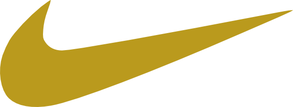 gold nike symbol