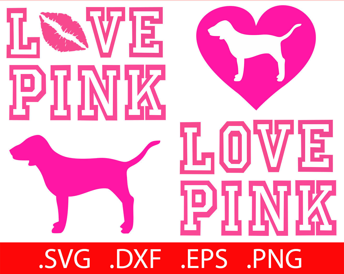 Love Pink SVG File Love Pink Clip, Love Pink SVG Love. helpfu...