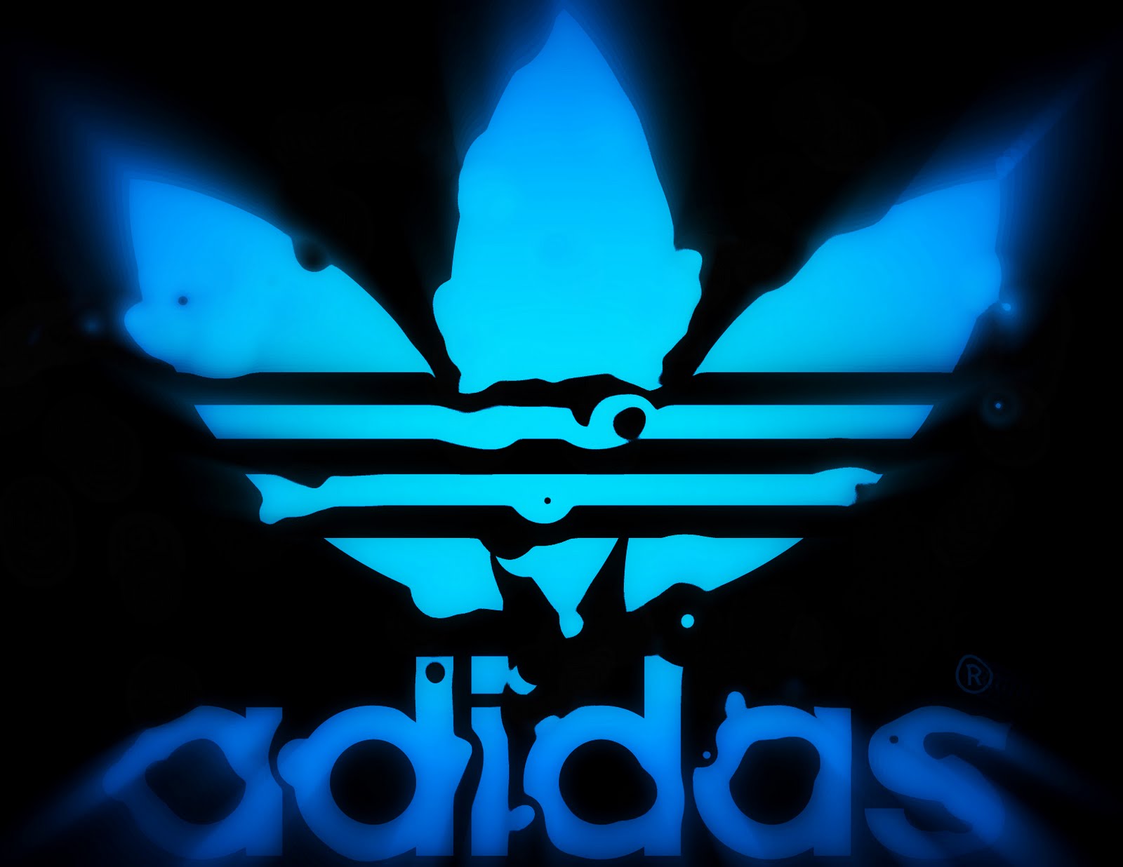 Blue Adidas Logos