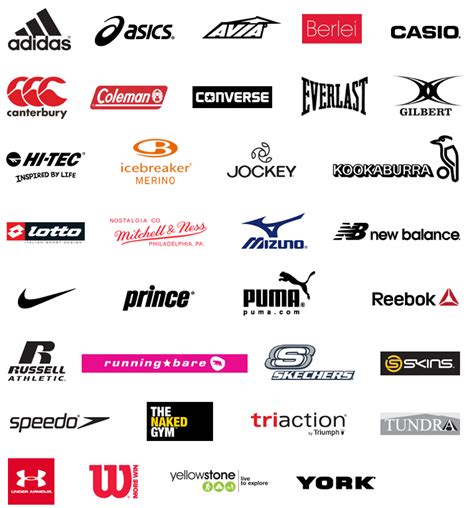 Sports brands Logos