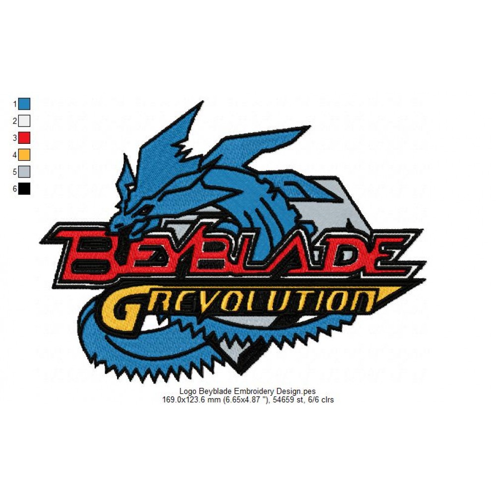 Logo Beyblade Embroidery Design. helpful non helpful. embroiderylibrary.ws....
