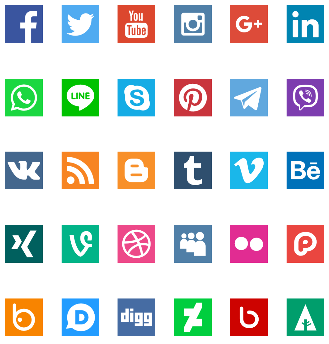 In social network Logos