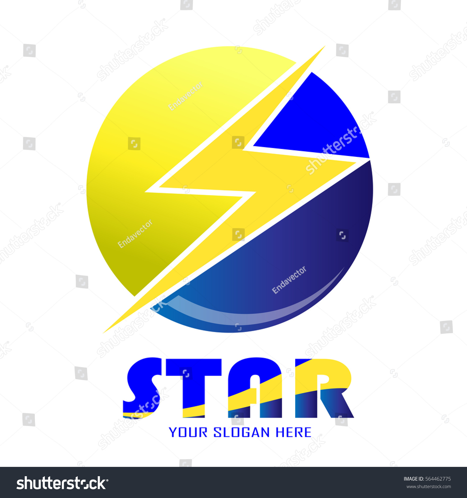 Download Free Star In Circle Logos PSD Mockup Template