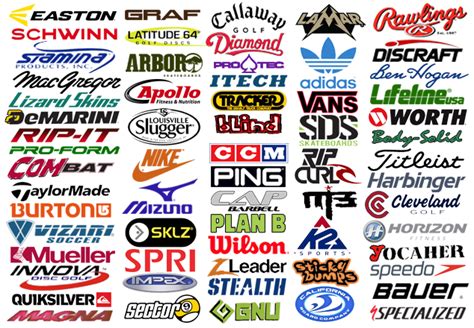 Sports manufacturers Logos