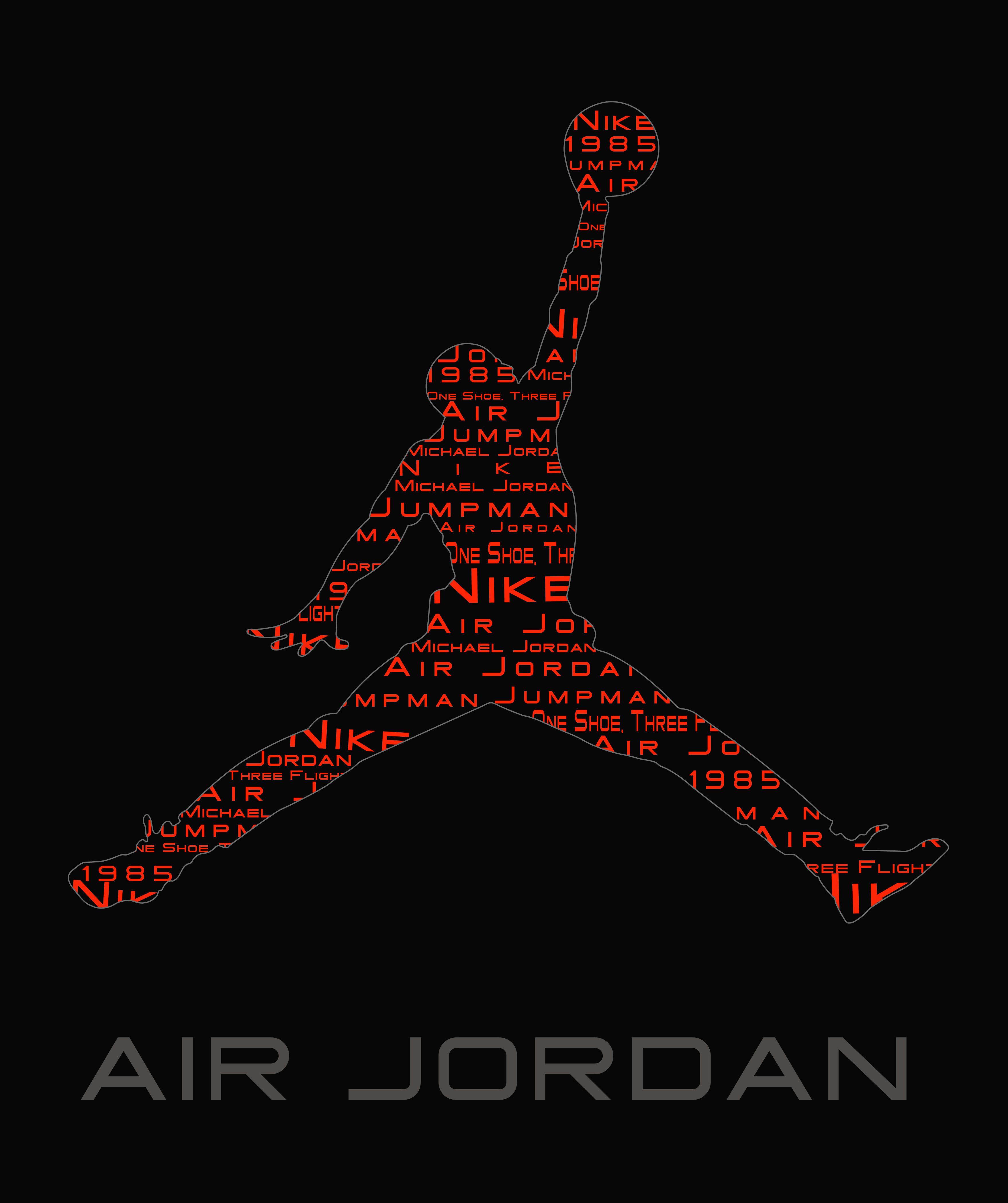 nike air jordan logo vector