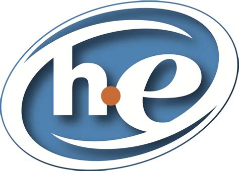 The HE symbol that indicates a detergent is suitable for high-efficiency washing machines.
