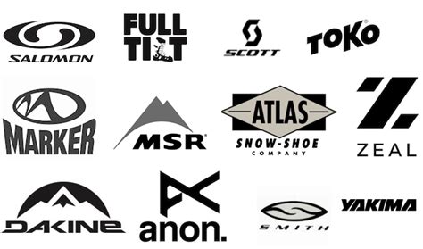Ski brand Logos