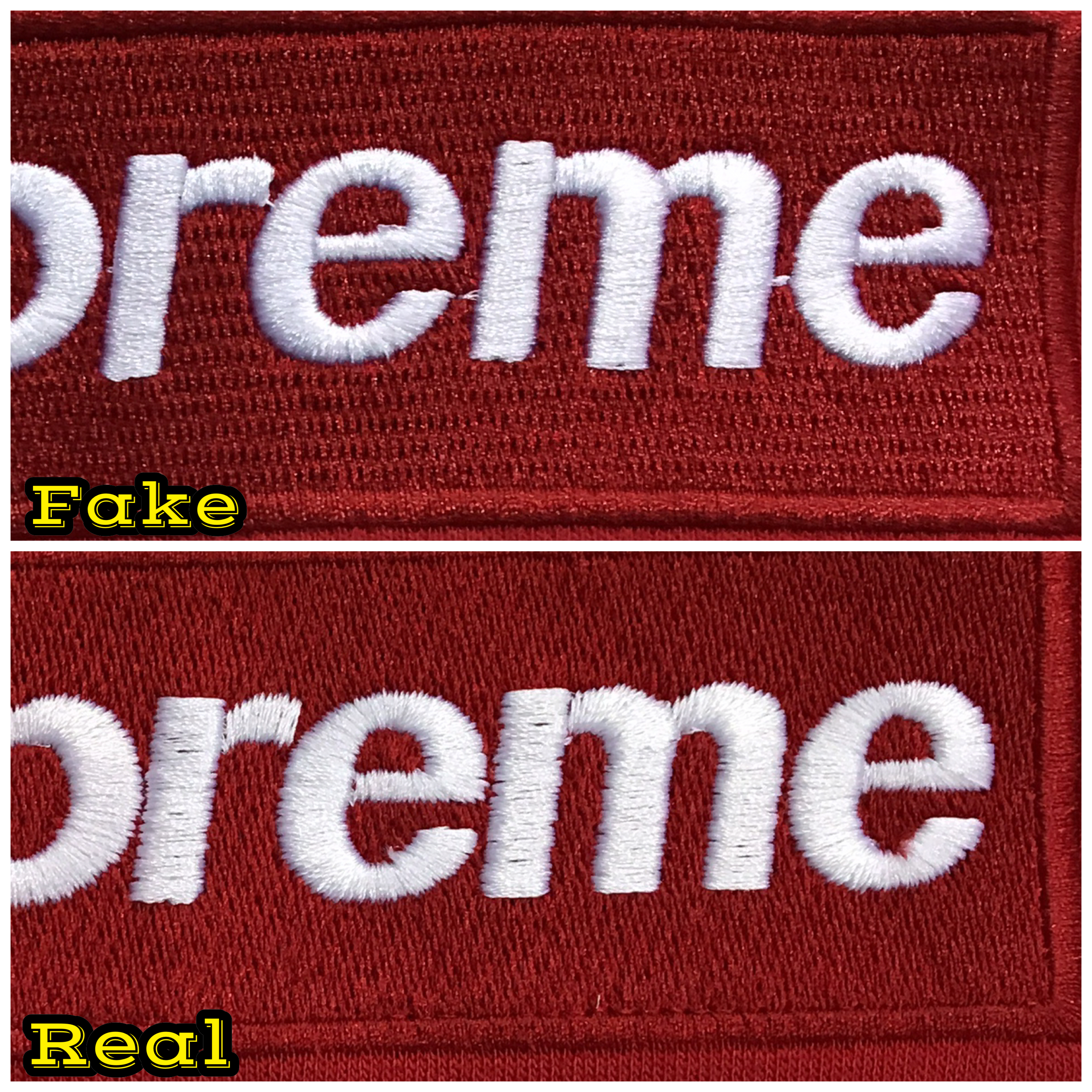 Fake supreme box Logos