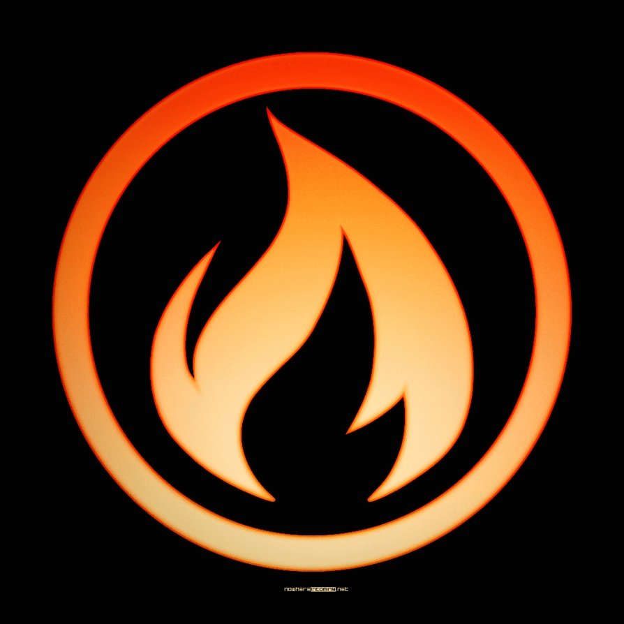 Prestonplayz Logos A Logo In Fire.