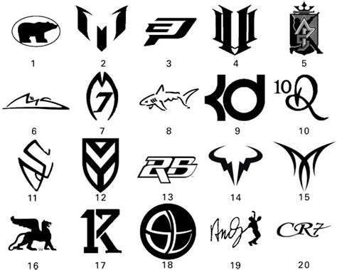 Basketball shoe Logos