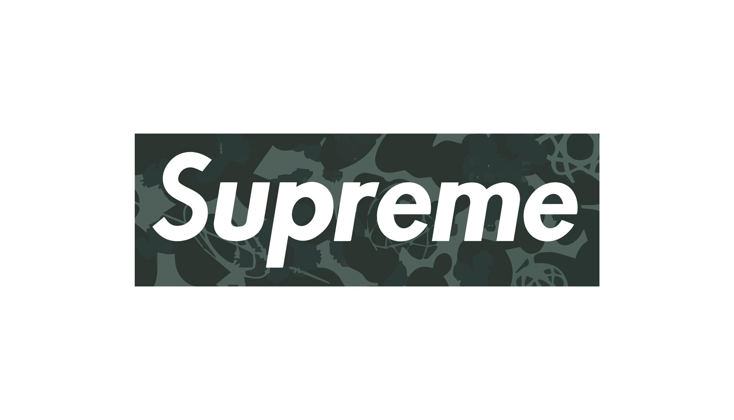 Supreme camo box Logos