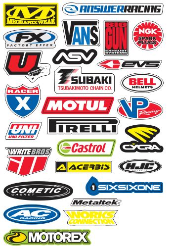 Motocross Sponsor Logo SVG Graphics Set Vectorency | mail.napmexico.com.mx