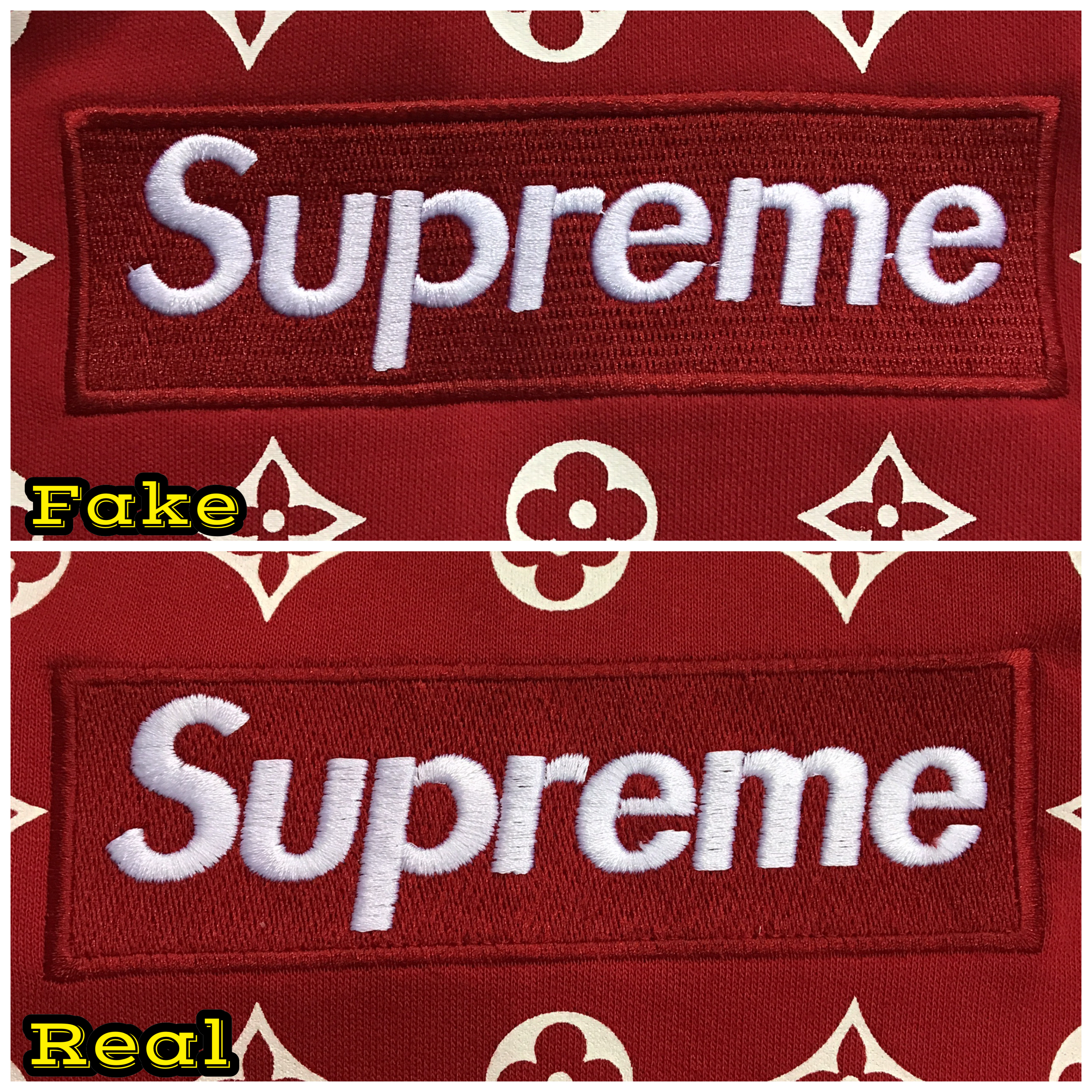 Supreme Louis Vuitton Box Logo Real Vs Fake | Supreme HypeBeast Product