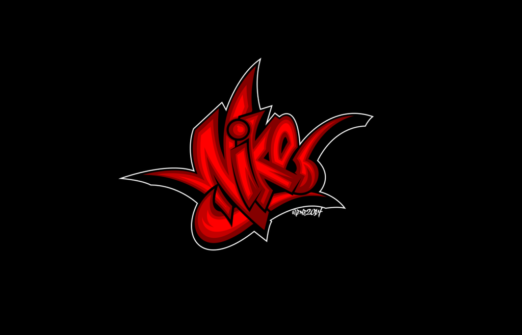 graffiti nike logo
