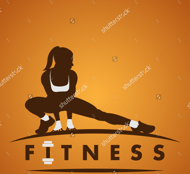 Girl Fitness Logos