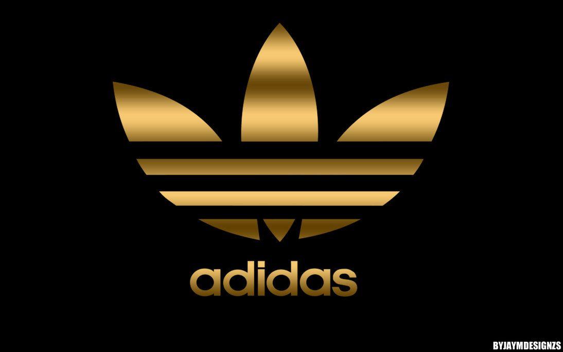logo adidas gold