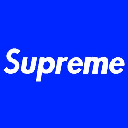 Supreme Blue Box Logos - supreme logo for roblox