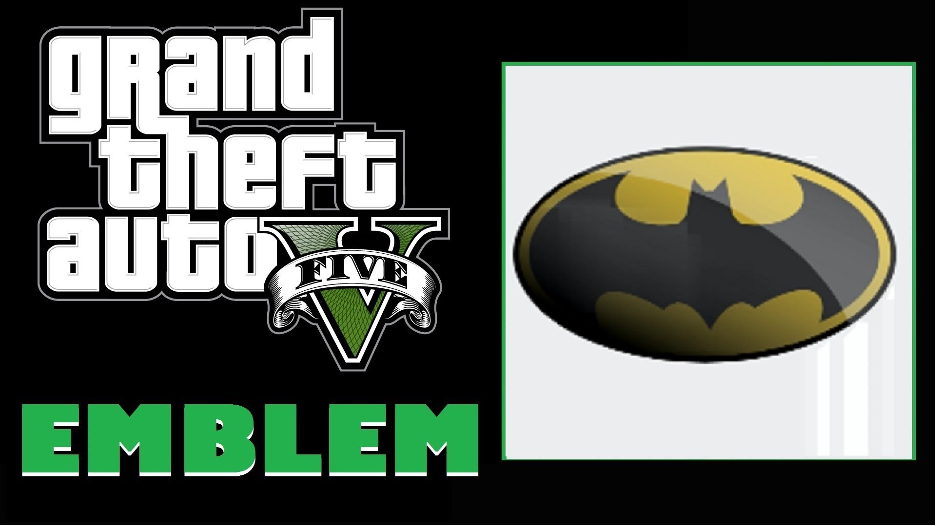 Grand Theft Auto 5 / GTA 5 Batman Logo Emblem Tutorial. youtube.com. helpfu...