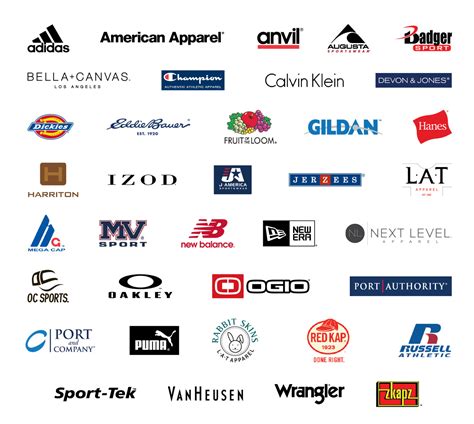 Shirt brand Logos