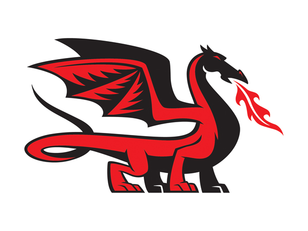Dragon mascot Logos
