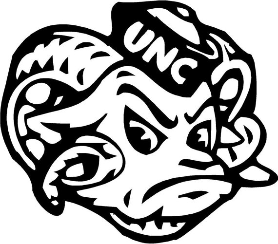 Black and white unc Logos
