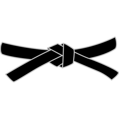 Karate black belt Logos
