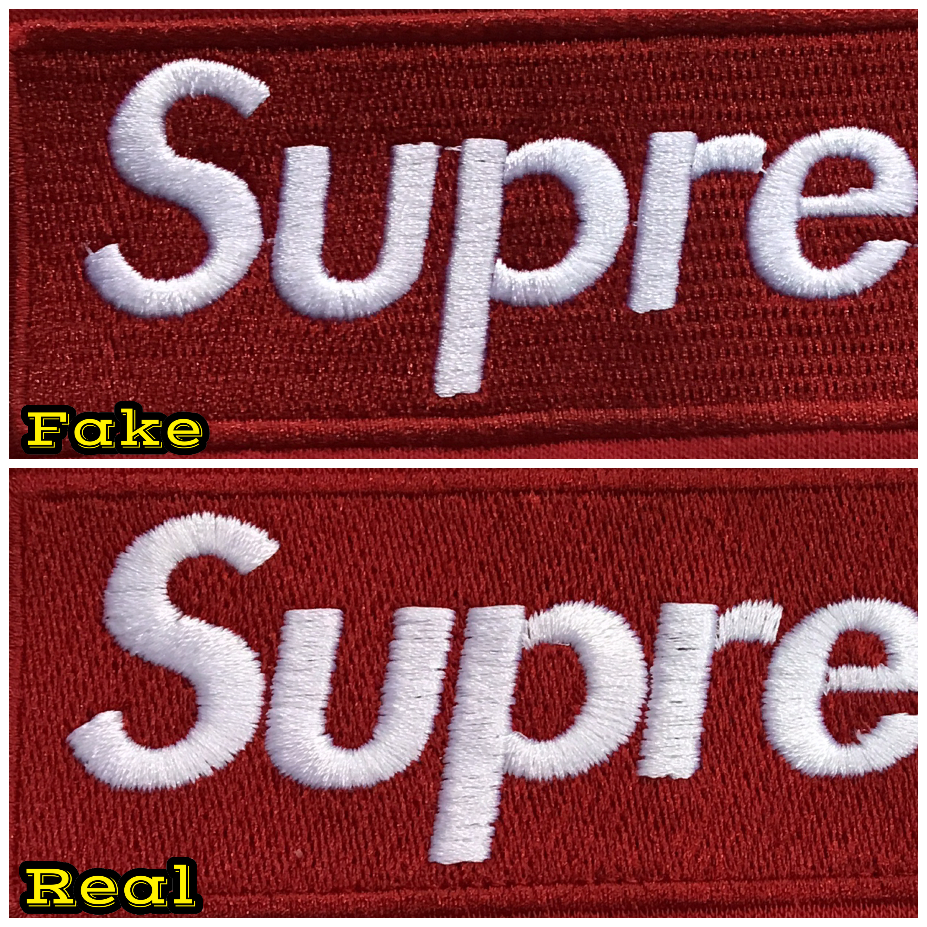 Supreme Box Logo Crewneck Real Vs Fake | Supreme and Everybody