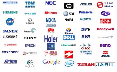 Multinational Electronics Company Logos