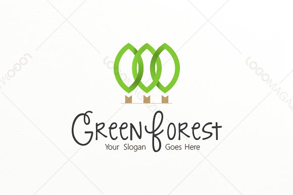FOREST Wappen 45mmx100mm Green 