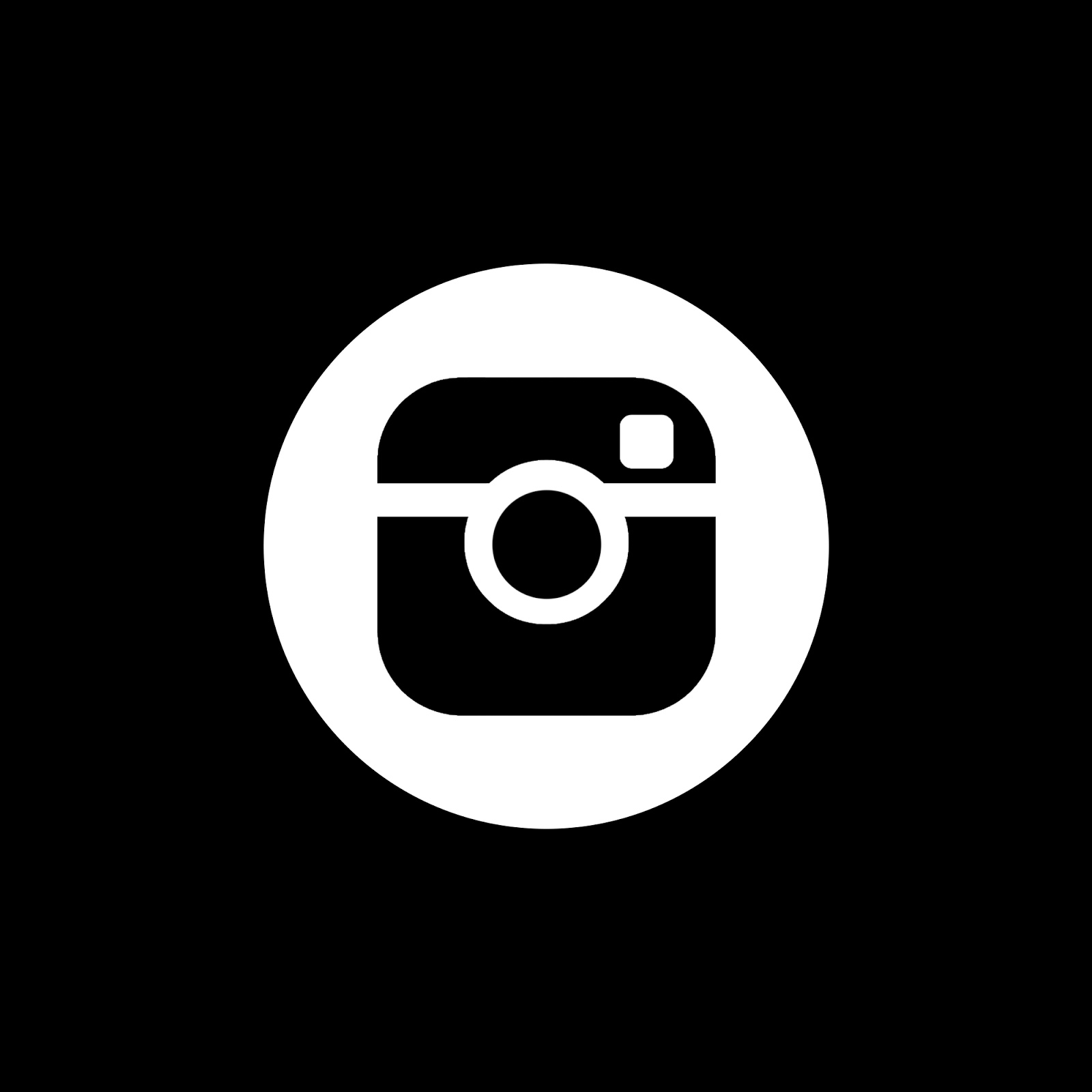Get White Instagram Logo Png Black Background Background