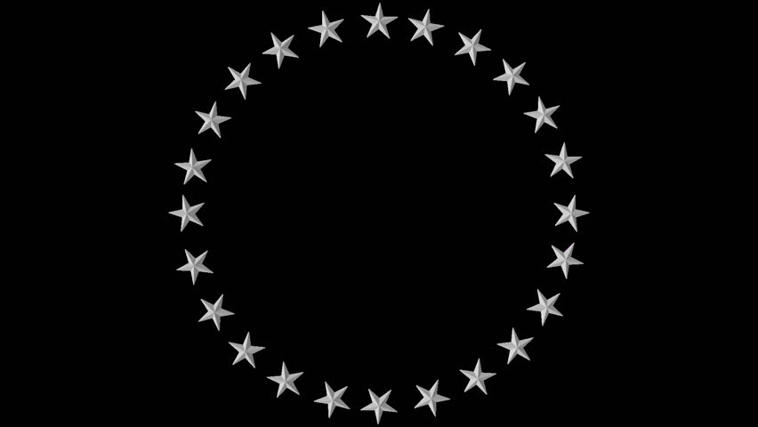 Black Star In Circle Logos