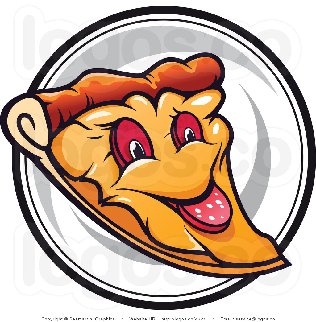 Cartoon pizza Logos