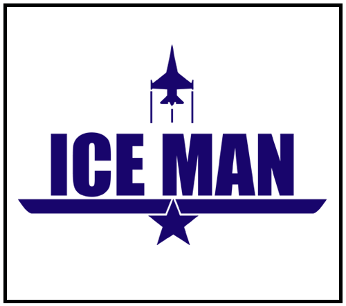 Top Gun Iceman Logos