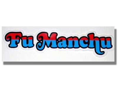 Fu Manchu Sticker
