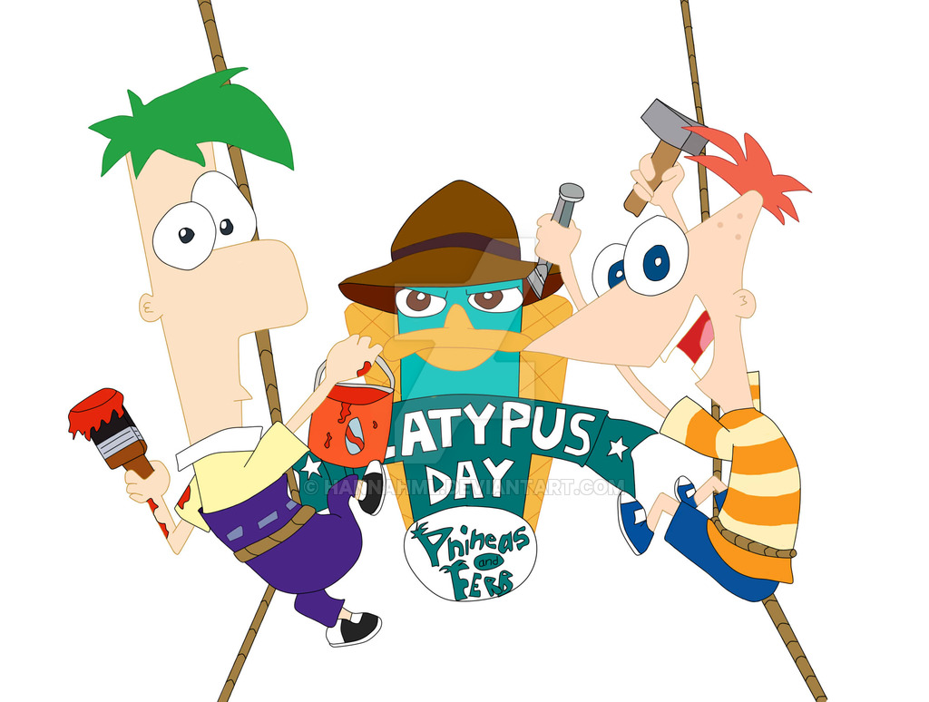 Phineas and Ferb Platypus Day logo by hannahml on Deviant. helpful non help...