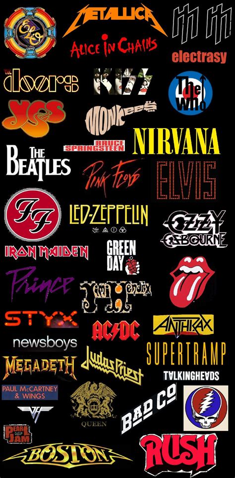 Classic rock band Logos