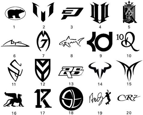 Nike athlete Logos