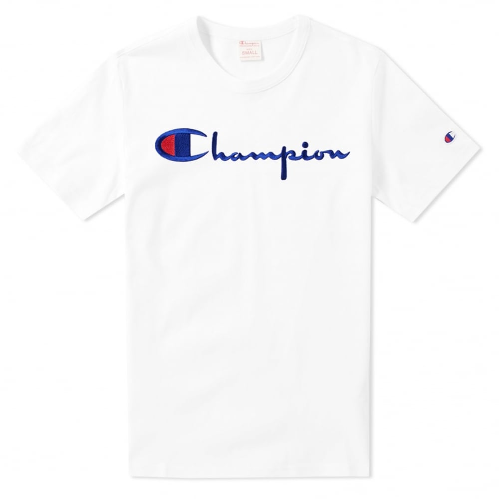 champion box logo t shirt
