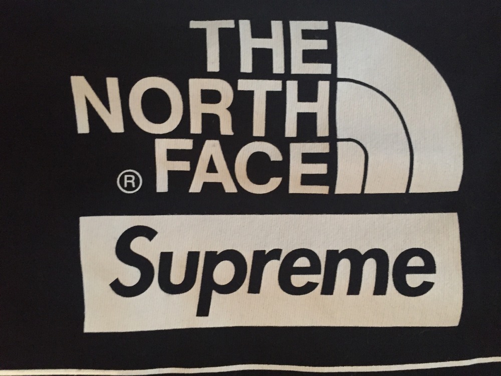 north face supreme logo