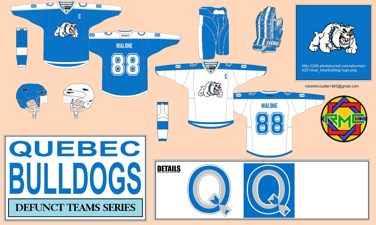 Quebec bulldogs Logos