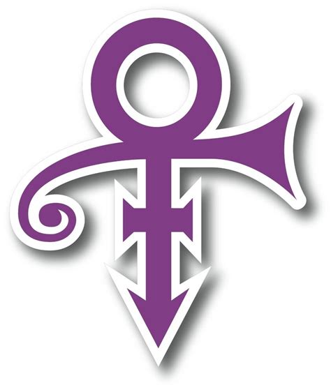 Prince Symbol Logo Purple Die Cut Decal 