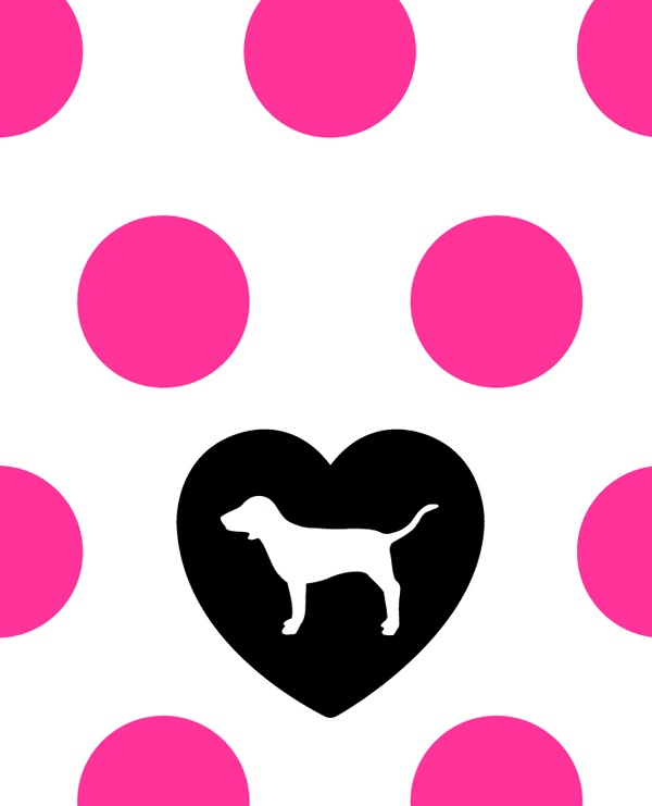 Love Details about   Victoria’s Secret Pink Dog 86 Lettering Sweet Happy 
