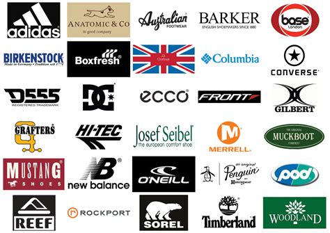 Shoe brand Logos