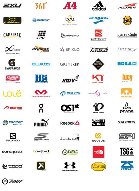 Activewear brand Logos